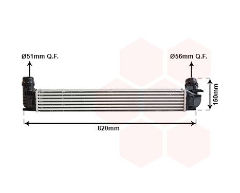 Intercooler, charger 43004412 International Radiators