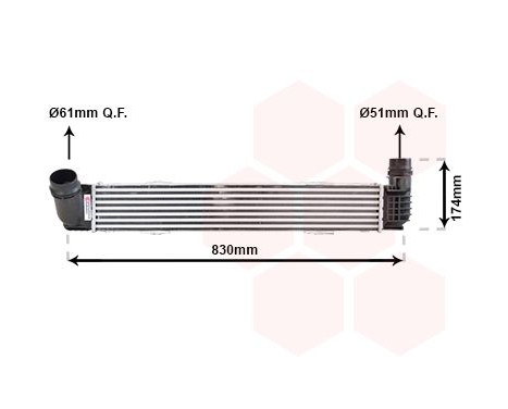 Intercooler, charger 43004413 International Radiators, Image 2