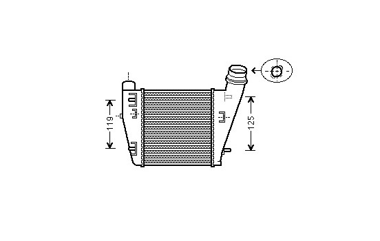 Intercooler, charger 43004423 International Radiators, Image 2