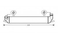 Intercooler, charger 43004426 International Radiators