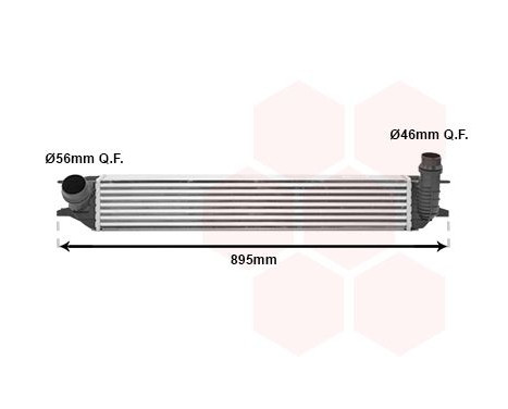 Intercooler, charger 43004426 International Radiators, Image 2