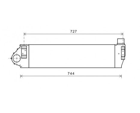 Intercooler, charger 43004482 International Radiators