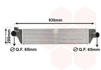 Intercooler, charger 43004498 International Radiators