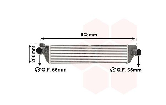 Intercooler, charger 43004498 International Radiators