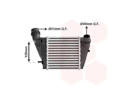 Intercooler, charger 43004552 International Radiators