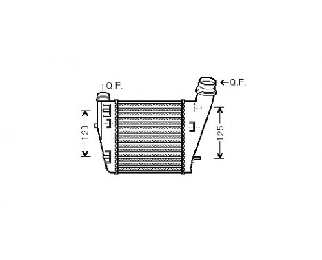 Intercooler, charger 43004552 International Radiators, Image 2