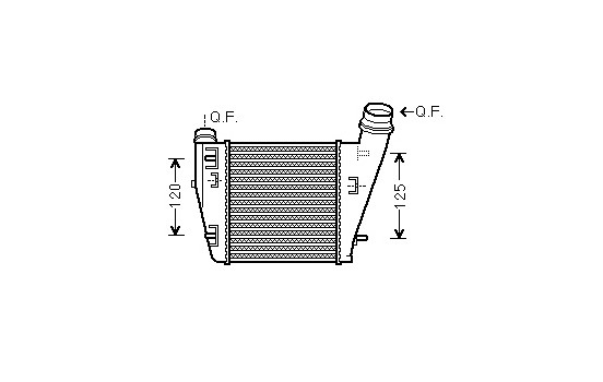 Intercooler, charger 43004552 International Radiators, Image 2