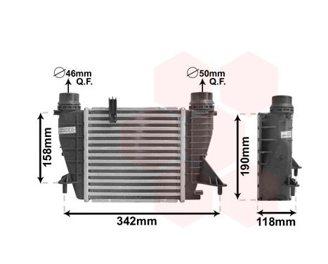 Intercooler, charger 43004553 International Radiators