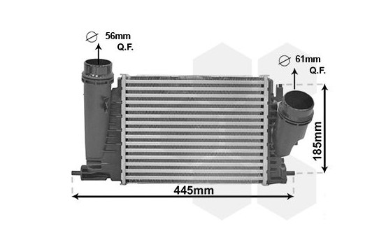 Intercooler, charger 43014701 International Radiators