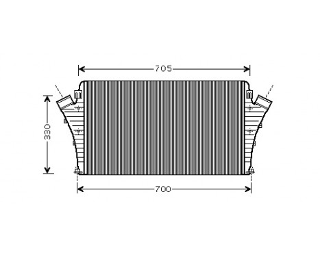 Intercooler, charger 47004068 International Radiators, Image 2