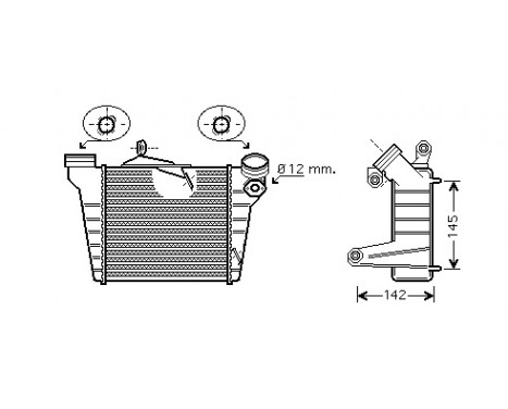 Intercooler, charger 49004036 International Radiators, Image 2