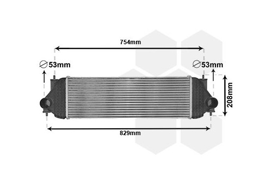 Intercooler, charger 52004134 International Radiators