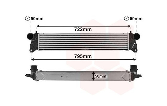 Intercooler, charger 52004701 International Radiators