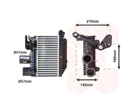 Intercooler, charger 53004365 International Radiators