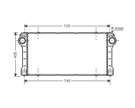 Intercooler, charger 53004476 International Radiators, Image 2