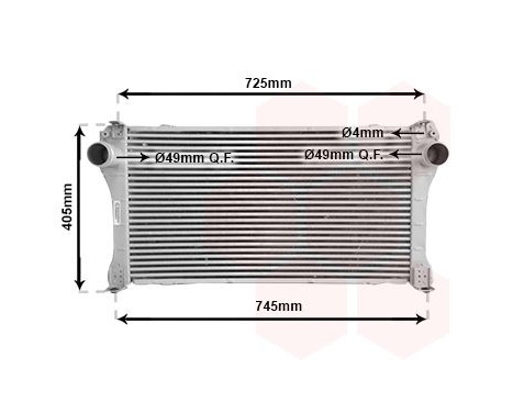 Intercooler, charger 53004476 International Radiators
