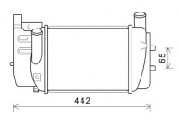 Intercooler, charger 53004645 International Radiators