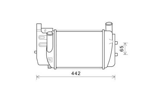 Intercooler, charger 53004645 International Radiators