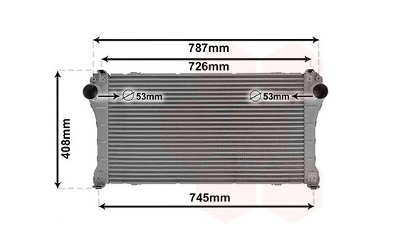 Intercooler, charger 53014701 International Radiators