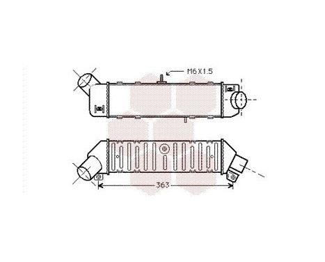 Intercooler, charger 58004162 International Radiators, Image 2