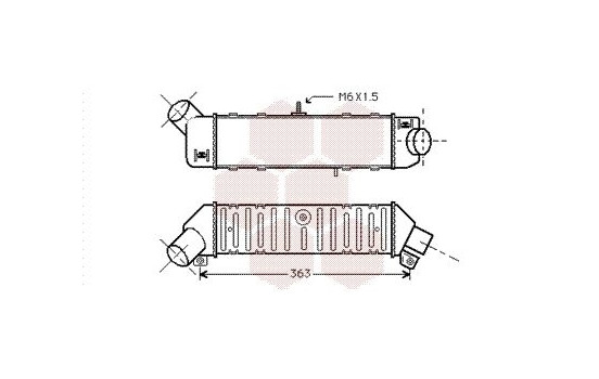 Intercooler, charger 58004162 International Radiators, Image 2