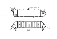 Intercooler, charger 58004162 International Radiators