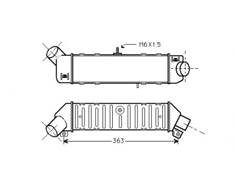 Intercooler, charger 58004162 International Radiators