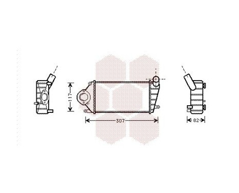 Intercooler, charger 58004194 International Radiators, Image 2