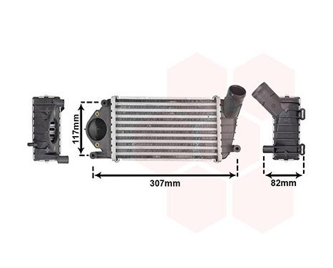 Intercooler, charger 58004194 International Radiators, Image 2
