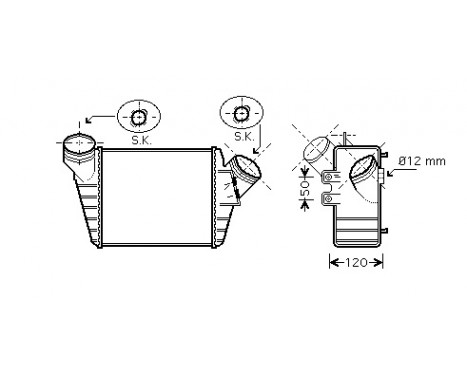 Intercooler, charger 58004219 International Radiators, Image 2