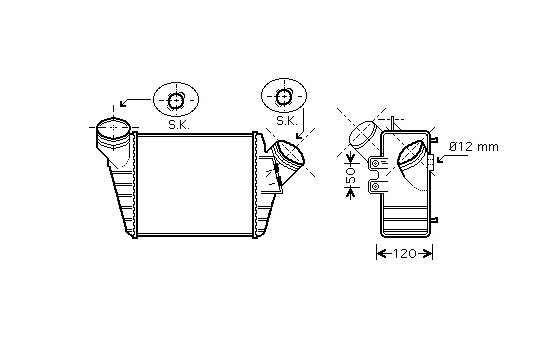 Intercooler, charger 58004219 International Radiators, Image 2