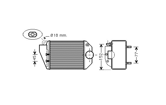 Intercooler, charger 58004221 International Radiators, Image 2