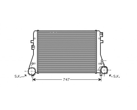 Intercooler, charger 58004227 International Radiators, Image 2