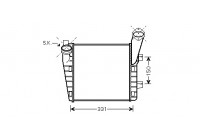Intercooler, charger 58004235 International Radiators