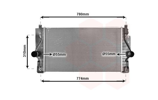 Intercooler, charger 58004246 International Radiators