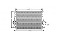 Intercooler, charger 58004251 International Radiators