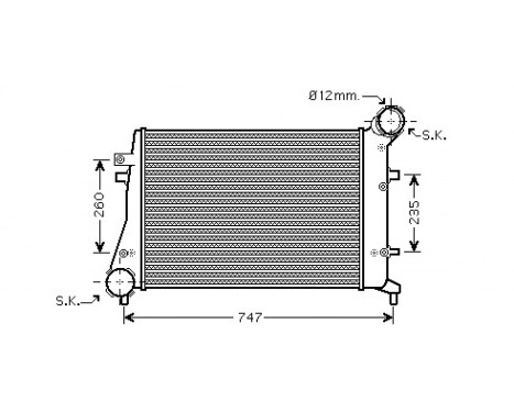 Intercooler, charger 58004268 International Radiators, Image 2