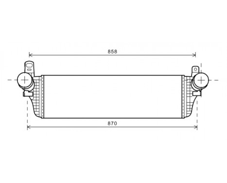 Intercooler, charger 58004313 International Radiators, Image 2