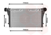 Intercooler, charger 58004319 International Radiators