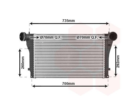 Intercooler, charger 58004319 International Radiators