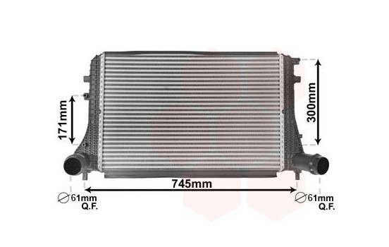 Intercooler, charger 58004377 International Radiators