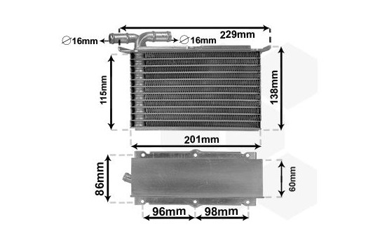 Intercooler, charger 58014703 International Radiators