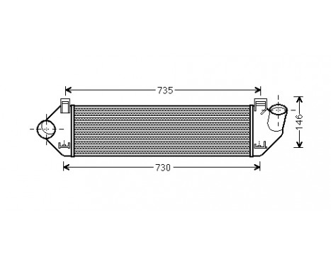 Intercooler, charger 59004134 International Radiators, Image 2