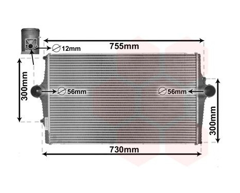 Intercooler, charger 59004137 International Radiators