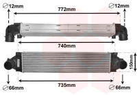 Intercooler, charger 59004173 International Radiators