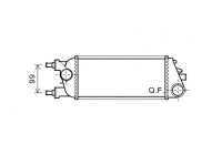 Intercooler, charger 73004100 International Radiators