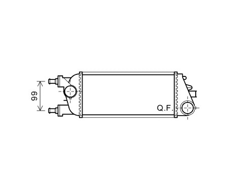 Intercooler, charger 73004100 International Radiators