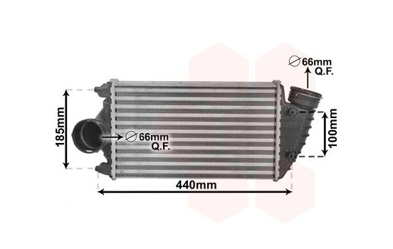 Intercooler, charger 74004068 International Radiators