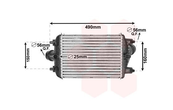 Intercooler, charger 74004081 International Radiators