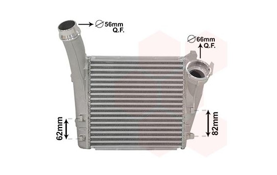 Intercooler, charger 74004085 International Radiators